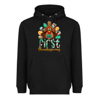 Black my first thanksgiving turkey Heavyweight Hoodie - Jasminsmagicworld