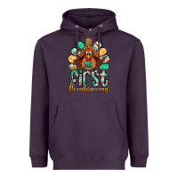 Plum my first thanksgiving turkey Heavyweight Hoodie - Jasminsmagicworld