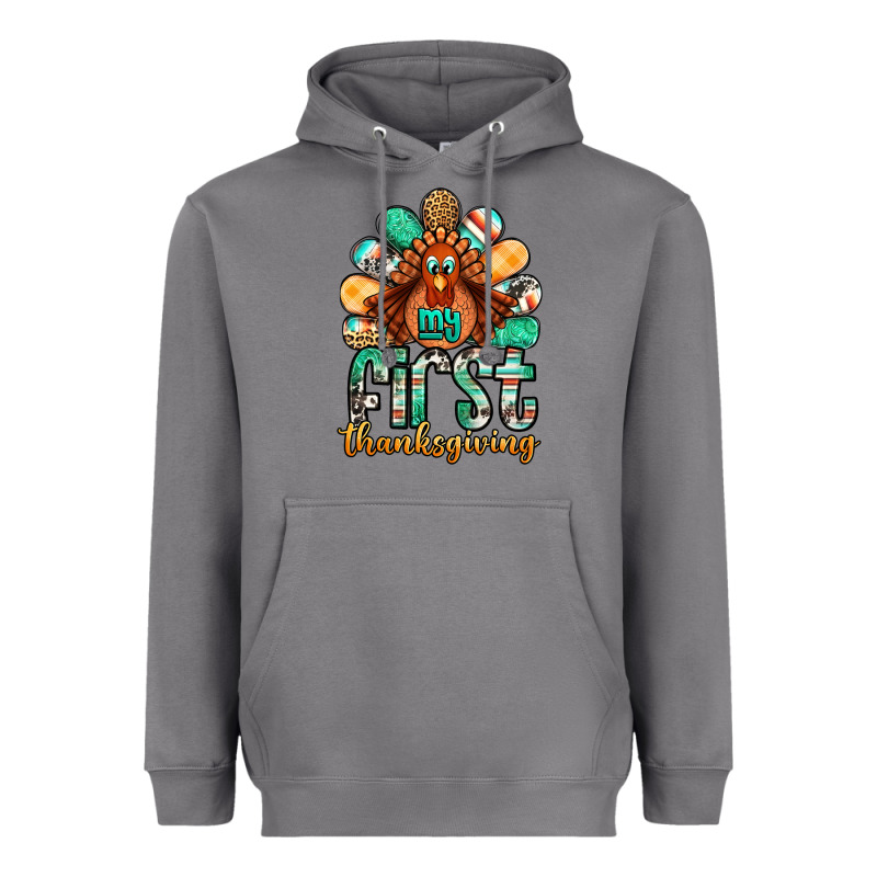 My First Thanksgiving Turkey Heavyweight Hoodie by Jasminsmagicworld | Teevron