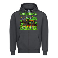 Smoke shamrock crusher Zipper Hoodie - Artiststas