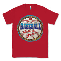 Red it's baseball y'all Classic Tee - HRA Design Shop