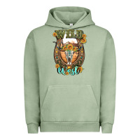 Pigment Oil Green wild west Urban Hoodie - Artiststas