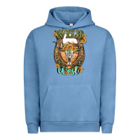 Pigment Pebble Blue wild west Urban Hoodie - Artiststas