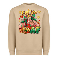 Mushroom festive af christmas caucasian girl sneakers Heavyweight Sweatshirt - RanaPortraitStore