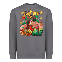 Storm festive af christmas caucasian girl sneakers Heavyweight Sweatshirt - RanaPortraitStore