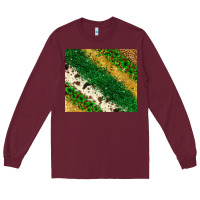 Burgundy St. Patrick's Day leopard cowhide glitter tumbler Long Sleeve Tee - Neo Western