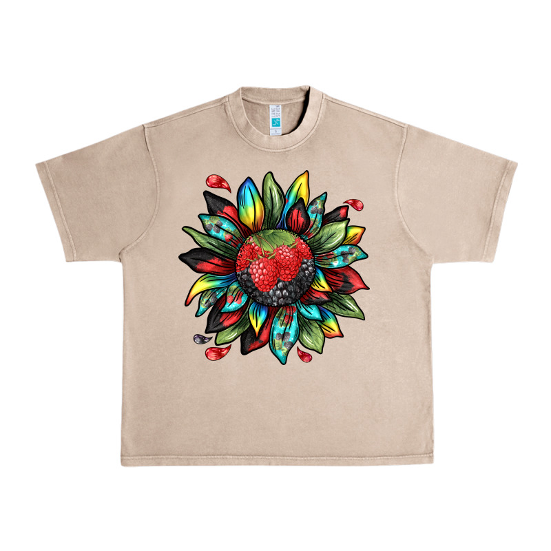 Berry Sunflower Urban Heavy Tee by texasbilliewilder | Teevron