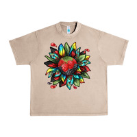 French Oak berry sunflower Urban Heavy Tee - texasbilliewilder