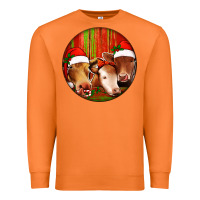 Carrot Christmas Cow, Premium Sweatshirt - Jasminsmagicworld