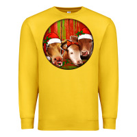 Lemon Christmas Cow, Premium Sweatshirt - Jasminsmagicworld