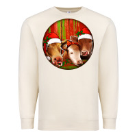 Sandshell Christmas Cow, Premium Sweatshirt - Jasminsmagicworld