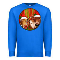 True Royal Christmas Cow, Premium Sweatshirt - Jasminsmagicworld