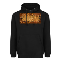 Black wooden leopard glitter  license plate template Heavyweight Hoodie - BarkalooDesign