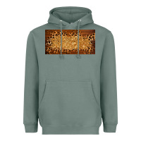 Sage wooden leopard glitter  license plate template Heavyweight Hoodie - BarkalooDesign