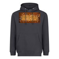 Smoke wooden leopard glitter  license plate template Heavyweight Hoodie - BarkalooDesign