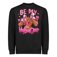 Black be my valentine afro girl sneakers Heavyweight Sweatshirt - RanaPortraitStore