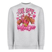 Heather Grey be my valentine afro girl sneakers Heavyweight Sweatshirt - RanaPortraitStore
