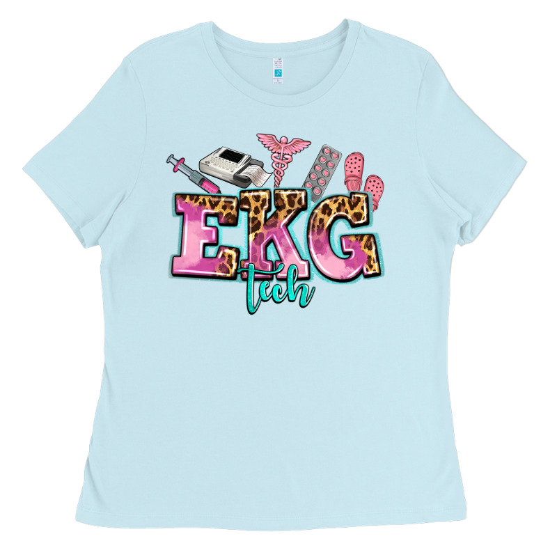 Ekg Tech Ladies Tee by AdoDesignShop | Teevron