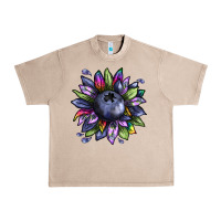 Blueberry Sunflower Urban Heavy Tee | Teevron