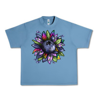 Pebble Blue blueberry sunflower Urban Heavy Tee - texasbilliewilder