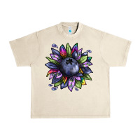 Sandshell blueberry sunflower Urban Heavy Tee - texasbilliewilder