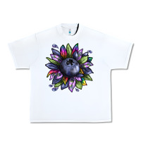 White blueberry sunflower Urban Heavy Tee - texasbilliewilder
