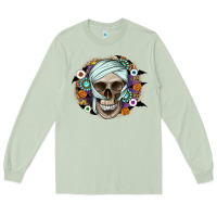 Matcha Halloween Skeleton Long Sleeve Tee - CowhideDigitalArt