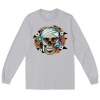 Moon Dust Halloween Skeleton Long Sleeve Tee - CowhideDigitalArt