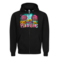 Black save the pumpkins Zipper Hoodie - AdoDesignShop