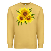 Antique Gold maximillian perennial sunflower Premium Sweatshirt - LillyAllenDesigns