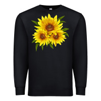 Black maximillian perennial sunflower Premium Sweatshirt - LillyAllenDesigns