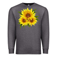Charcoal Heather maximillian perennial sunflower Premium Sweatshirt - LillyAllenDesigns