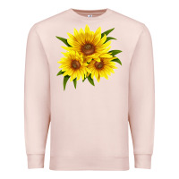 Pale Pink maximillian perennial sunflower Premium Sweatshirt - LillyAllenDesigns
