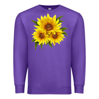 Purple maximillian perennial sunflower Premium Sweatshirt - LillyAllenDesigns