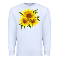 White maximillian perennial sunflower Premium Sweatshirt - LillyAllenDesigns