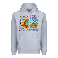 Heather Grey you are inspiration Premium Hoodie - MaliasSmallBusiness
