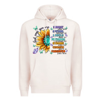 Pale Pink you are inspiration Premium Hoodie - MaliasSmallBusiness