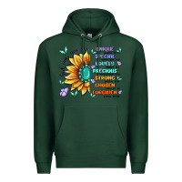 Sports Green you are inspiration Premium Hoodie - MaliasSmallBusiness