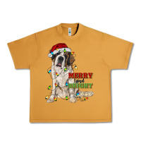 Peanut Butter merry and bright saint bernard Urban Heavy Tee - RanaPortraitStore