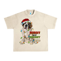 Sandshell merry and bright saint bernard Urban Heavy Tee - RanaPortraitStore