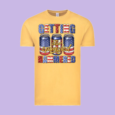Vintage Tee getting star spangled hammared