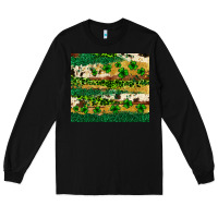 Black St. Patrick's Day leopard cowhide shamrock tumbler Long Sleeve Tee - Neo Western