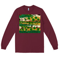 Burgundy St. Patrick's Day leopard cowhide shamrock tumbler Long Sleeve Tee - Neo Western