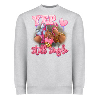Yep Still Single Heels And Sneakers Afro Girl Heavyweight Sweatshirt | Teevron