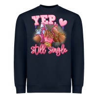 Navy Yep still single heels and sneakers afro girl Heavyweight Sweatshirt - RanaPortraitStore