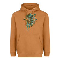 Meerkat indian leopard headdress blue Heavyweight Hoodie - BarkalooDesign