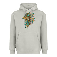 Moon Dust indian leopard headdress blue Heavyweight Hoodie - BarkalooDesign