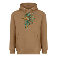 Toasted Coconut indian leopard headdress blue Heavyweight Hoodie - BarkalooDesign