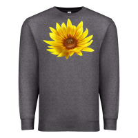 Charcoal Heather Maximillian Perennial Sunflower Premium Sweatshirt - LillyAllenDesigns
