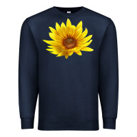 Navy Maximillian Perennial Sunflower Premium Sweatshirt - LillyAllenDesigns